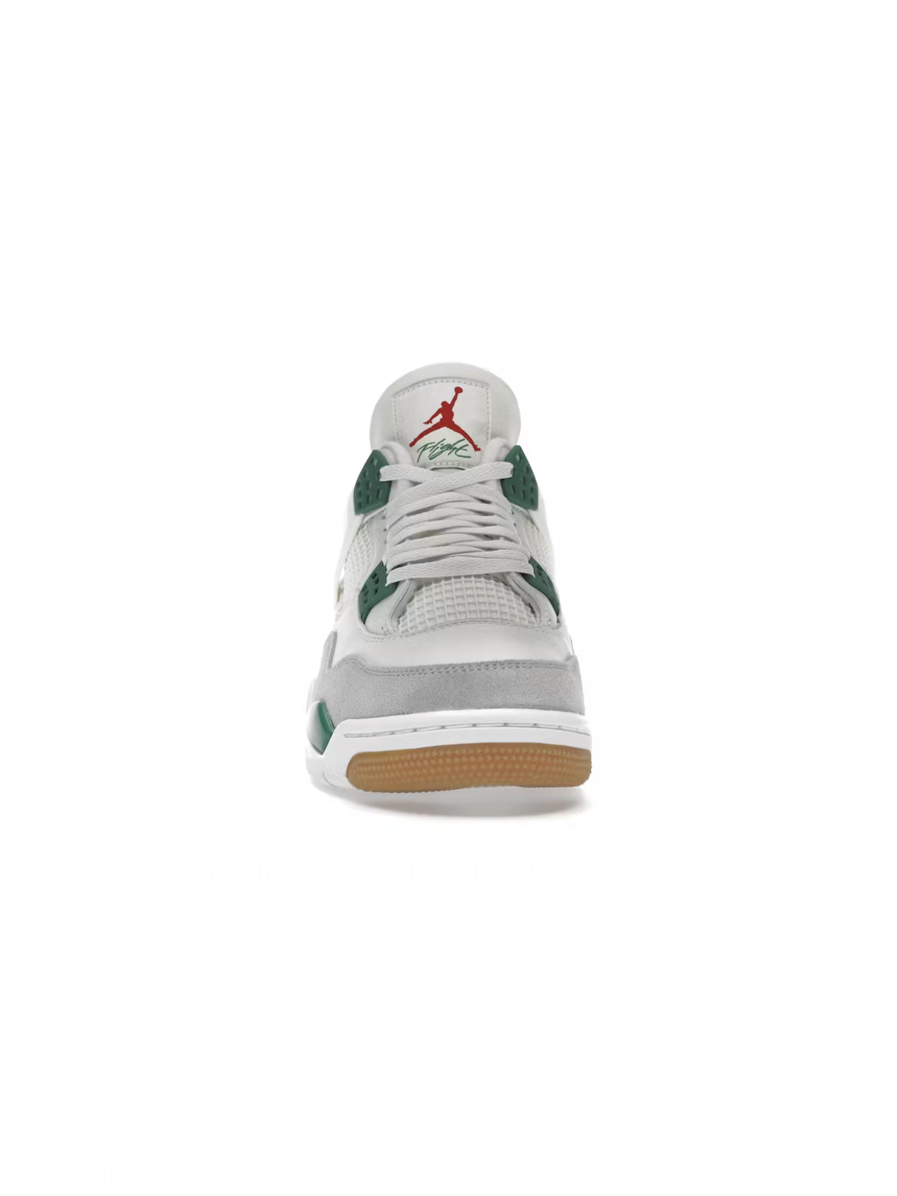 JORDAN 4 RETRO SB PINE GREEN