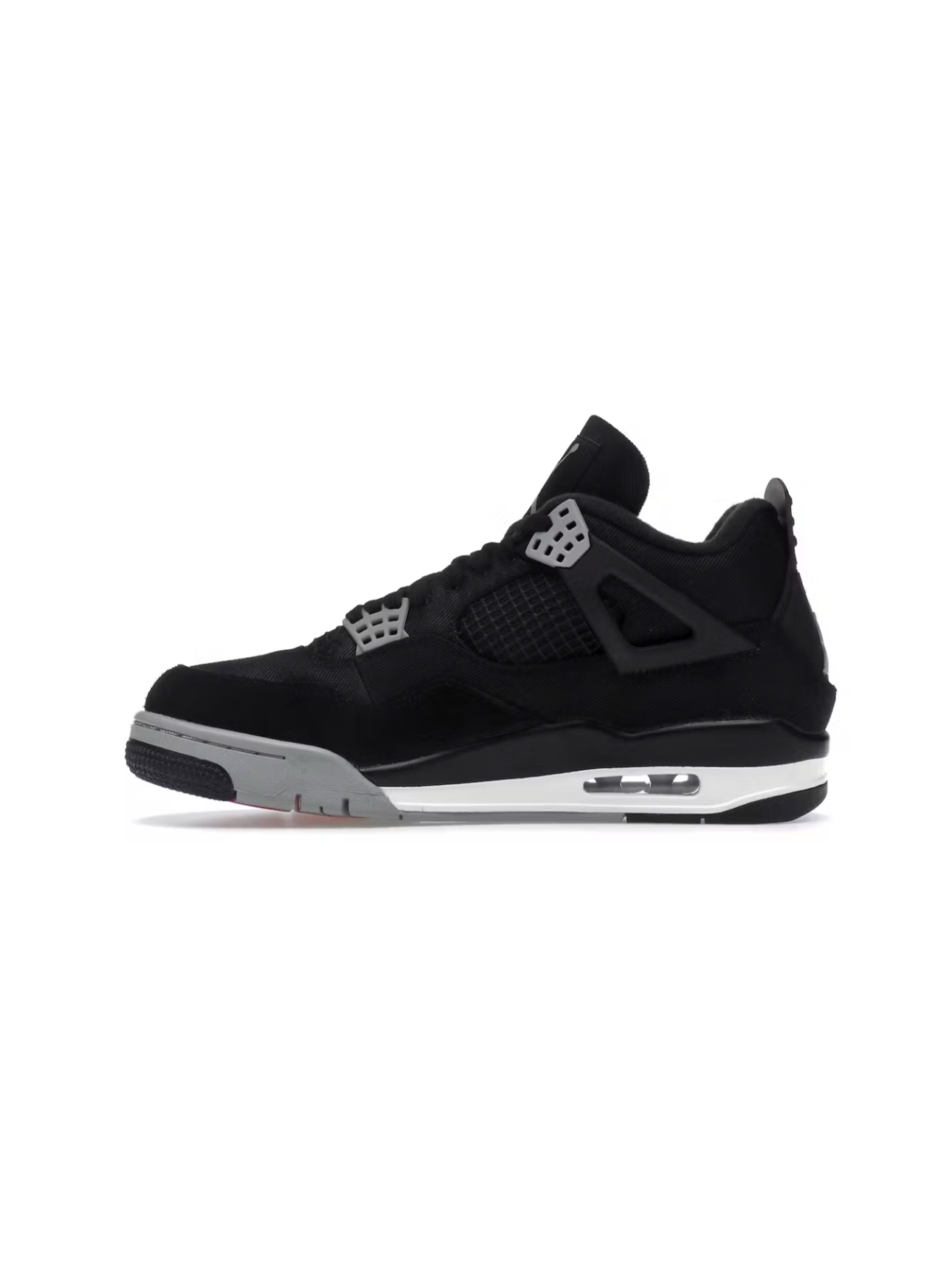 JORDAN 4 RETRO BLACK CANVAS