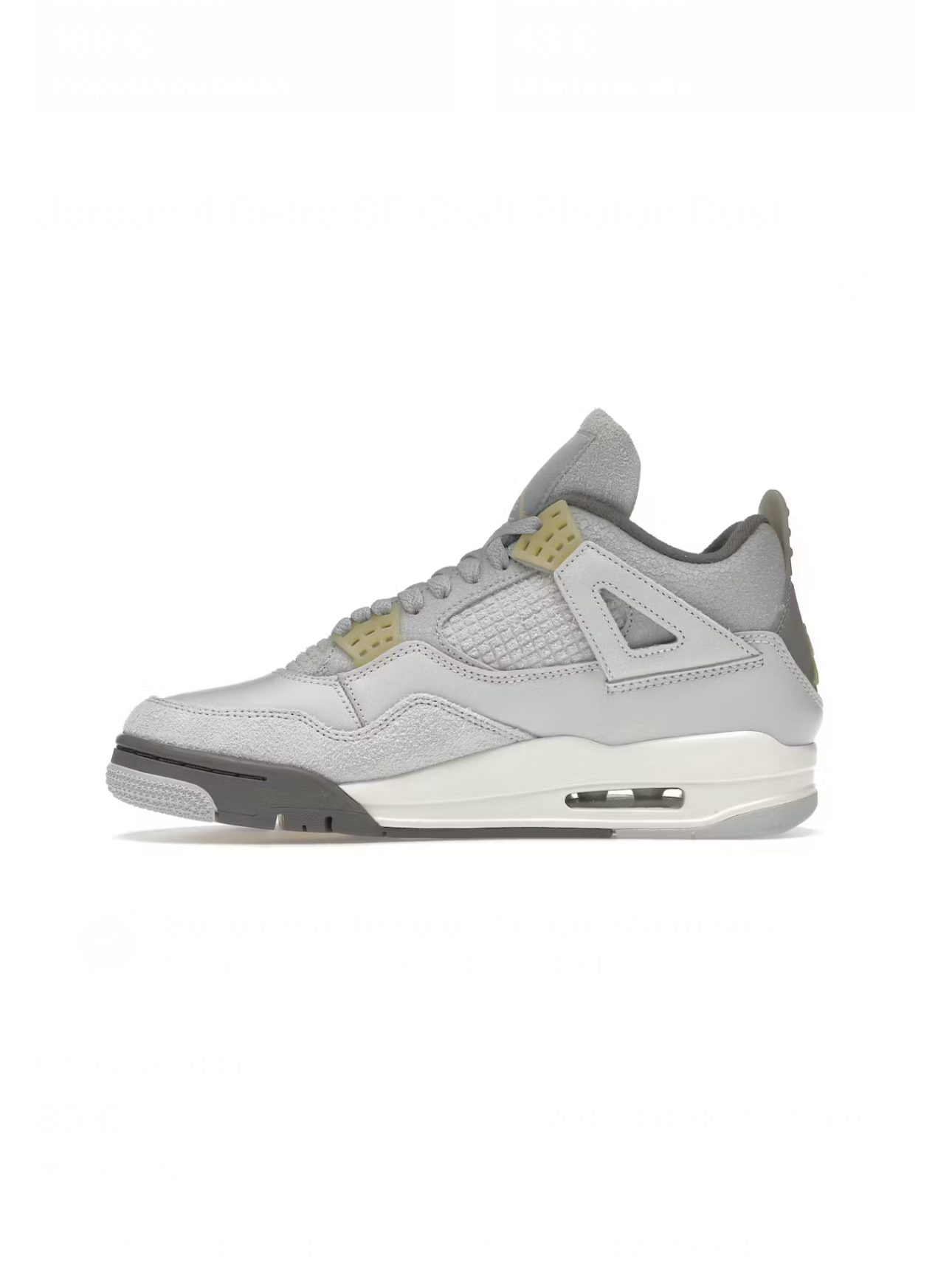 JORDAN 4 RETRO SE CRAFT PHOTON DUST